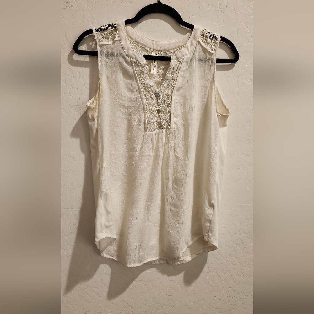 White lace blouse